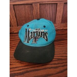 Vintage 90s Florida Marlins New Era Fitted Hat‎ Cap 7 Diamond Collection Taiwan